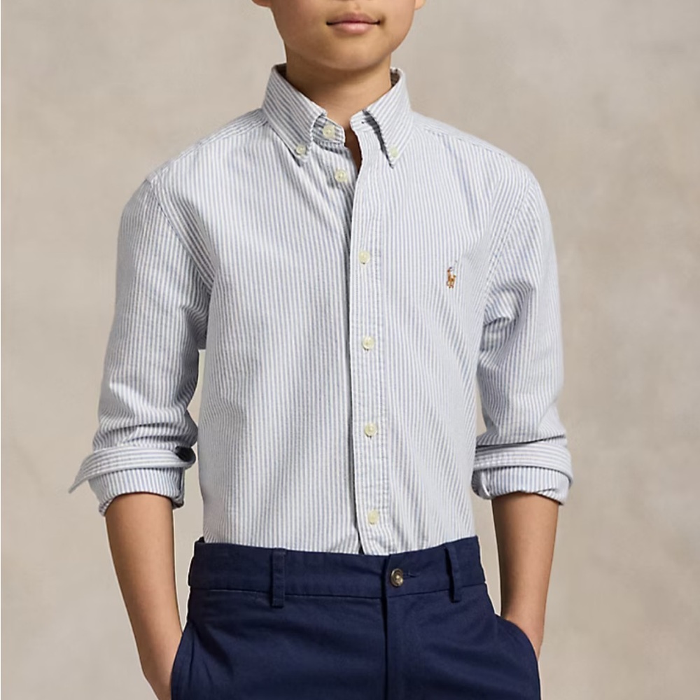 Ralph Lauren Striped Cotton Oxford Shirt